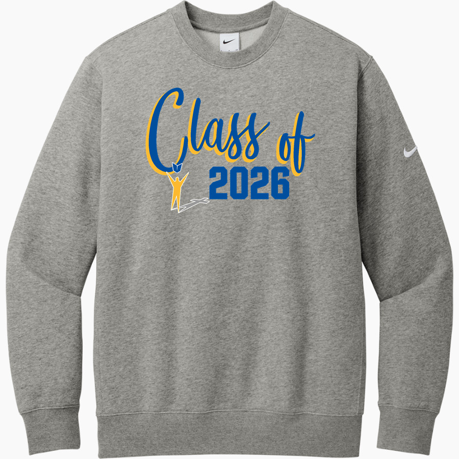 Mountain View Academy Mustangs <span class="pdp-name-mascot">Mountain View Academy Mustangs</span> Nike Men's Club Fleece Sleeve Swoosh Crewneck Sweatshirt