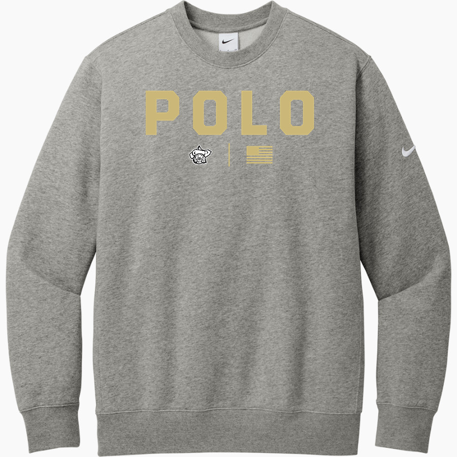 POLO HIGH SCHOOL MARCOS <span class="pdp-name-mascot">POLO MARCOS</span> Nike Men's Club Fleece Sleeve Swoosh Crewneck Sweatshirt
