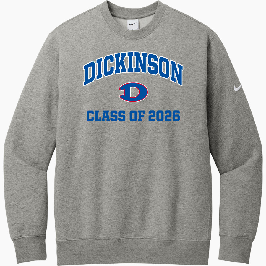 DICKINSON HIGH SCHOOL GATORS <span class="pdp-name-mascot">DICKINSON GATORS</span> Nike Men's Club Fleece Sleeve Swoosh Crewneck Sweatshirt