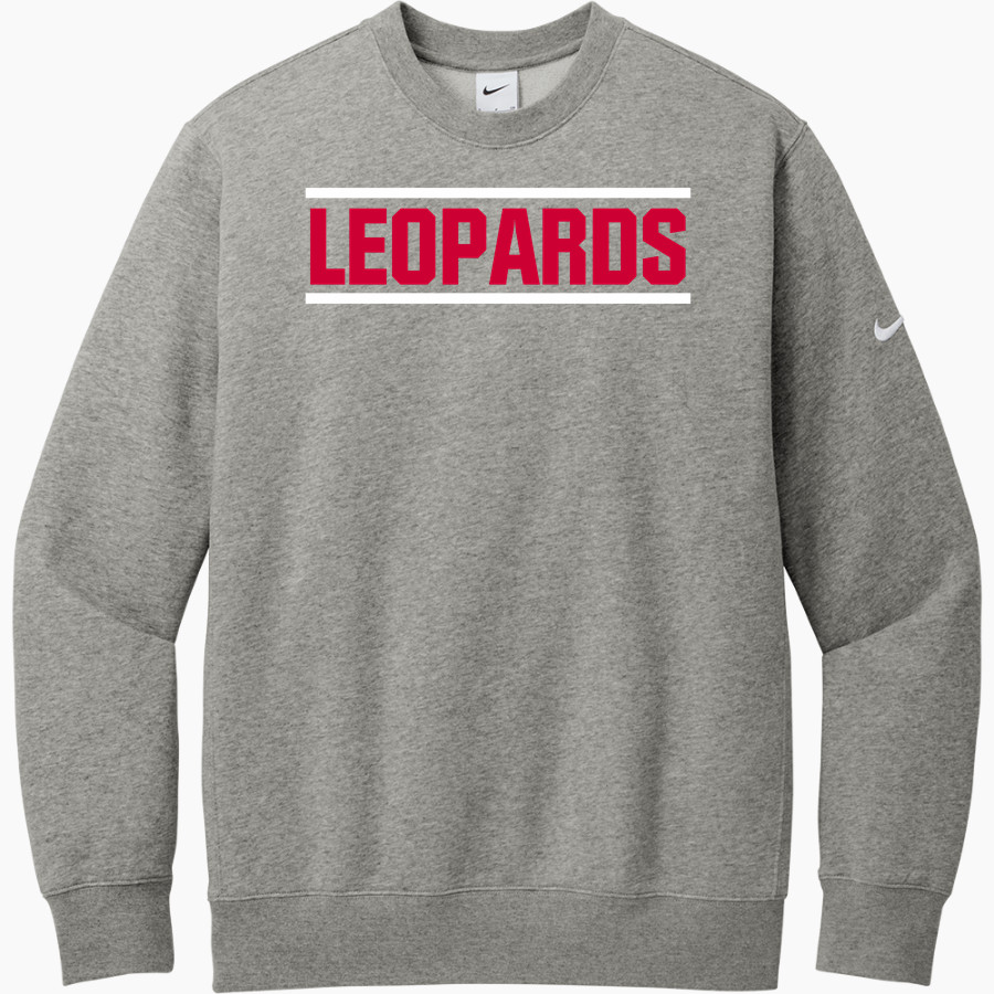 LAURENS CENTRAL SCHOOL LEOPARDS <span class="pdp-name-mascot">LAURENS LEOPARDS</span> Nike Men's Club Fleece Sleeve Swoosh Crewneck Sweatshirt