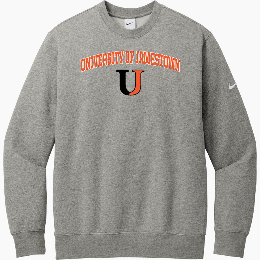 University Of Jamestown Jimmies <span class="pdp-name-mascot">University Of Jamestown Jimmies</span> Nike Men's Club Fleece Sleeve Swoosh Crewneck Sweatshirt