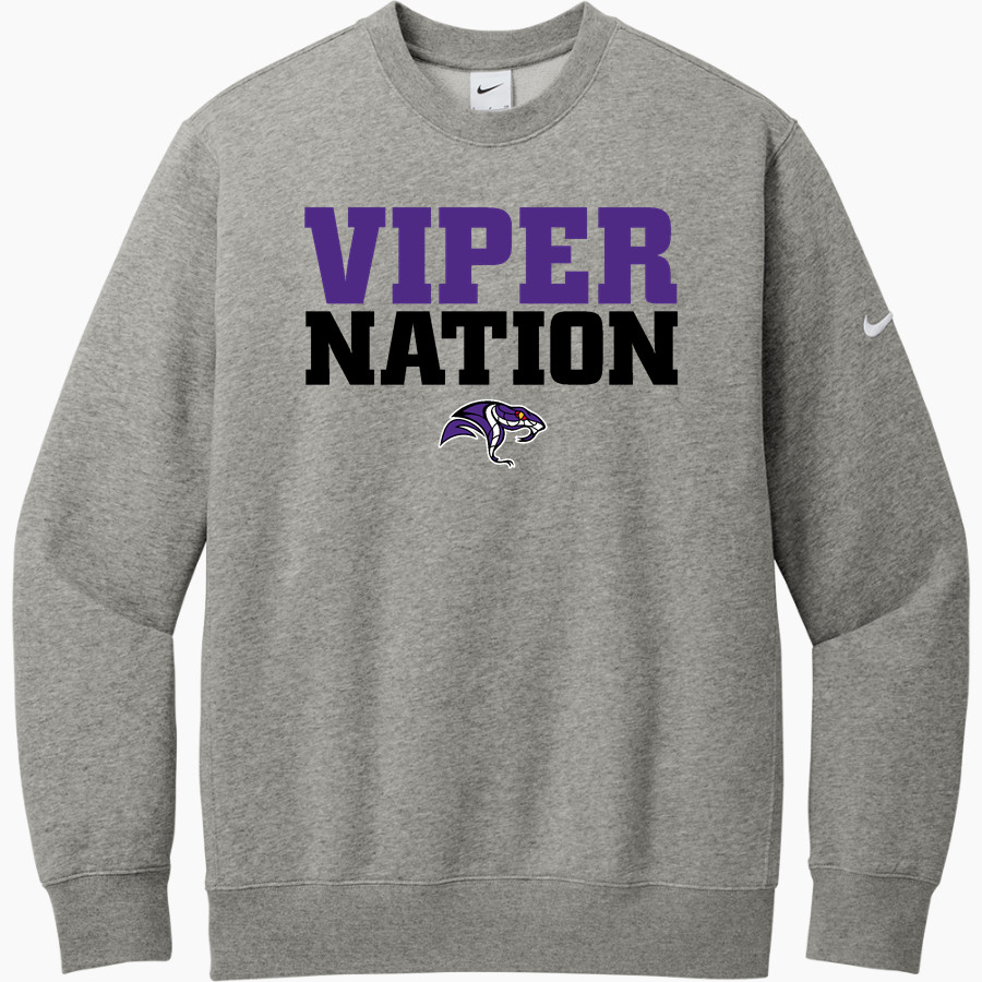 SPACE COAST HIGH SCHOOL VIPERS <span class="pdp-name-mascot">SPACE COAST VIPERS</span> Nike Men's Club Fleece Sleeve Swoosh Crewneck Sweatshirt