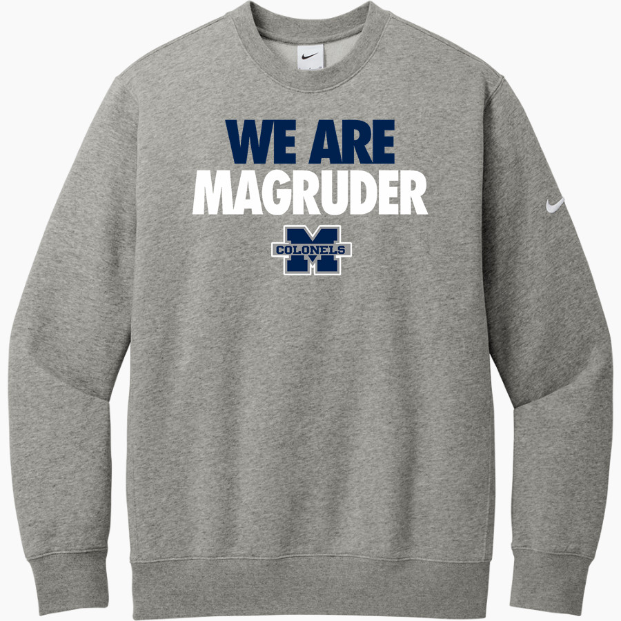 MAGRUDER HIGH SCHOOL COLONELS <span class="pdp-name-mascot">MAGRUDER COLONELS</span> Nike Men's Club Fleece Sleeve Swoosh Crewneck Sweatshirt