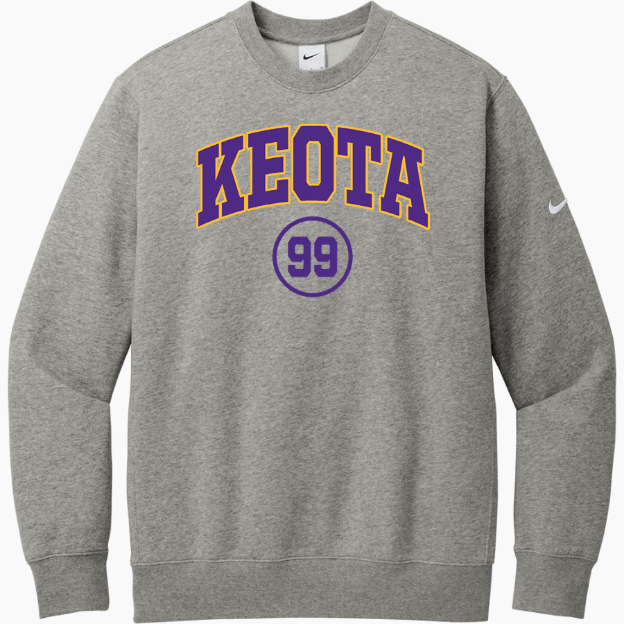 Keota Eagles <span class="pdp-name-mascot">Keota Eagles</span> Nike Men's Club Fleece Sleeve Swoosh Crewneck Sweatshirt