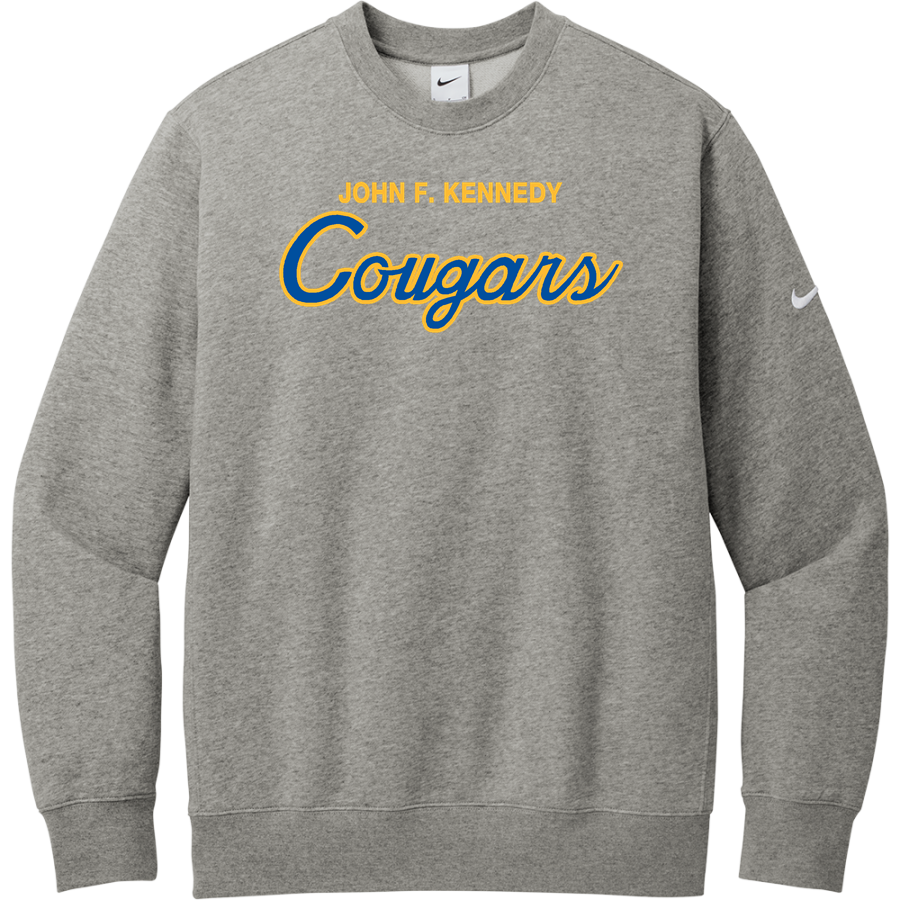 John F. Kennedy Cougars <span class="pdp-name-mascot">John F. Kennedy Cougars</span> Nike Men's Club Fleece Sleeve Swoosh Crewneck Sweatshirt