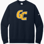 Grant County Braves The Official Online Store <span class="pdp-name-mascot">Grant County Braves</span> Nike Men's Club Fleece Sleeve Swoosh Crewneck Sweatshirt Front Thumbnail