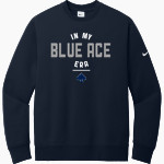 GRANVILLE HIGH SCHOOL BLUE ACES <span class="pdp-name-mascot">GRANVILLE BLUE ACES</span> Nike Men's Club Fleece Sleeve Swoosh Crewneck Sweatshirt Front Thumbnail