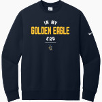 Bourgade Catholic Golden Eagles <span class="pdp-name-mascot">Bourgade Catholic Golden Eagles</span> Nike Men's Club Fleece Sleeve Swoosh Crewneck Sweatshirt Front Thumbnail