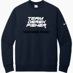 Be Better Foundation Team Derek Fisher Nike Men's Club Fleece Sleeve Swoosh Crewneck Sweatshirt Front Thumbnail