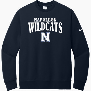 Nike Men's Club Fleece Sleeve Swoosh Crewneck Sweatshirt