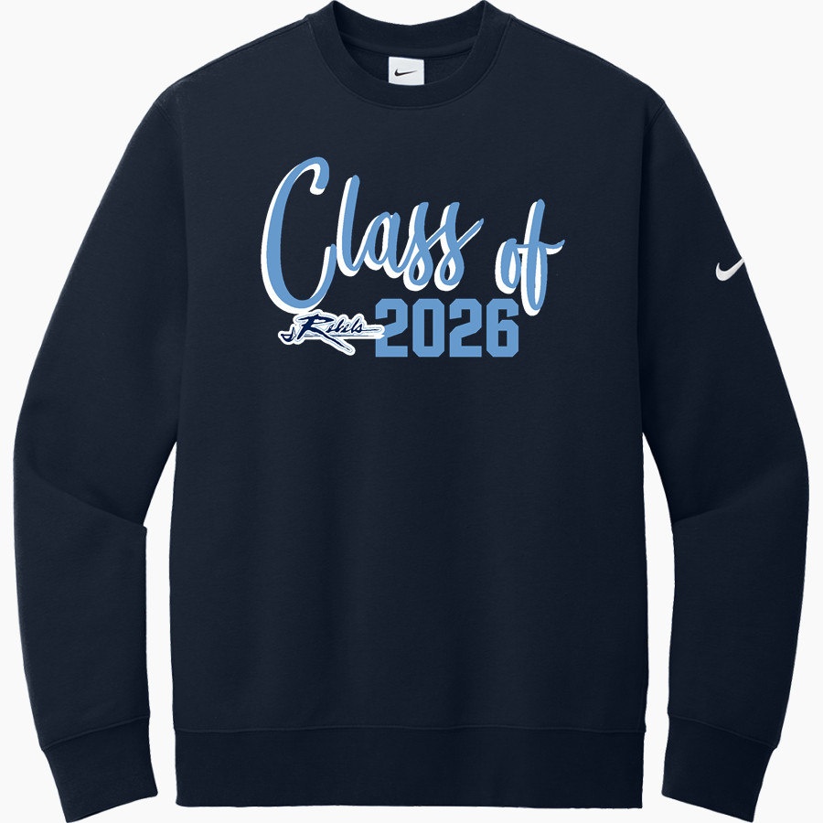 PATRICK HENRY HIGH SCHOOL REBELS <span class="pdp-name-mascot">PATRICK HENRY REBELS</span> Nike Men's Club Fleece Sleeve Swoosh Crewneck Sweatshirt