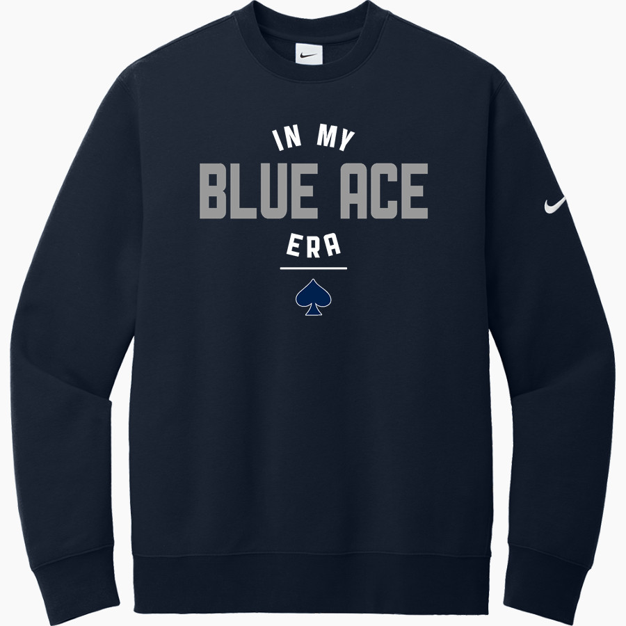 GRANVILLE HIGH SCHOOL BLUE ACES <span class="pdp-name-mascot">GRANVILLE BLUE ACES</span> Nike Men's Club Fleece Sleeve Swoosh Crewneck Sweatshirt