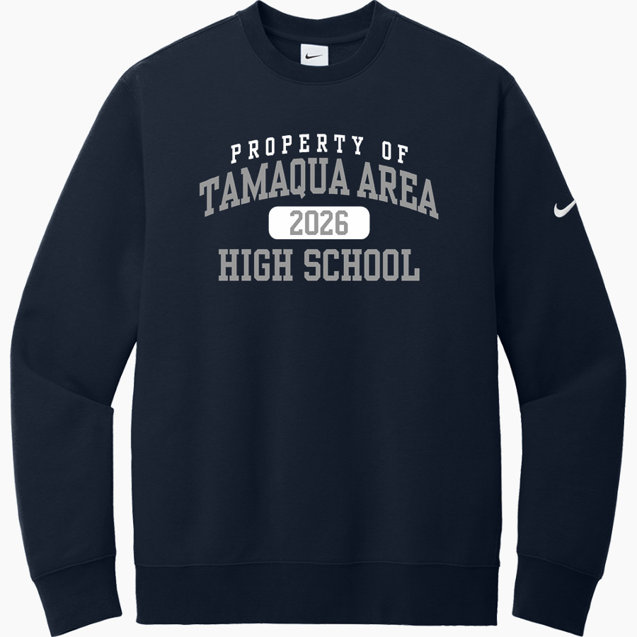 TAMAQUA AREA HIGH SCHOOL BLUE RAIDERS <span class="pdp-name-mascot">TAMAQUA AREA BLUE RAIDERS</span> Nike Men's Club Fleece Sleeve Swoosh Crewneck Sweatshirt