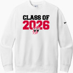 WESTSIDE HIGH SCHOOL WOLVERINES Nike Men's Club Fleece Sleeve Swoosh Crewneck Sweatshirt Front Thumbnail