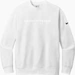 InnerCity Tennis <span class="pdp-name-mascot">InnerCity Tennis</span> Nike Men's Club Fleece Sleeve Swoosh Crewneck Sweatshirt Front Thumbnail