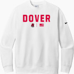 DOVER HIGH SCHOOL LONGHORNS Nike Men's Club Fleece Sleeve Swoosh Crewneck Sweatshirt Front Thumbnail