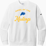 MARIAN HIGH SCHOOL MUSTANGS <span class="pdp-name-mascot">MARIAN MUSTANGS</span> Nike Men's Club Fleece Sleeve Swoosh Crewneck Sweatshirt Front Thumbnail