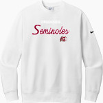 Creekside Seminoles <span class="pdp-name-mascot">Creekside Seminoles</span> Nike Men's Club Fleece Sleeve Swoosh Crewneck Sweatshirt Front Thumbnail