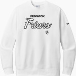 Fenwick Friars The Official Online Store Nike Men's Club Fleece Sleeve Swoosh Crewneck Sweatshirt Front Thumbnail