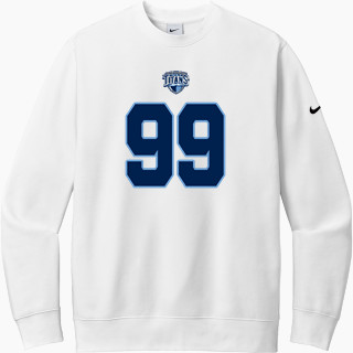 Nike Men's Club Fleece Sleeve Swoosh Crewneck Sweatshirt