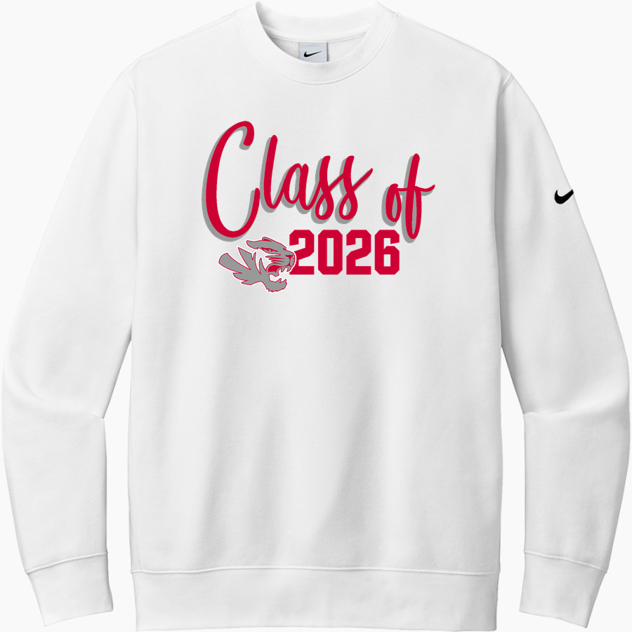 FISHERS HIGH SCHOOL TIGERS <span class="pdp-name-mascot">FISHERS TIGERS</span> Nike Men's Club Fleece Sleeve Swoosh Crewneck Sweatshirt