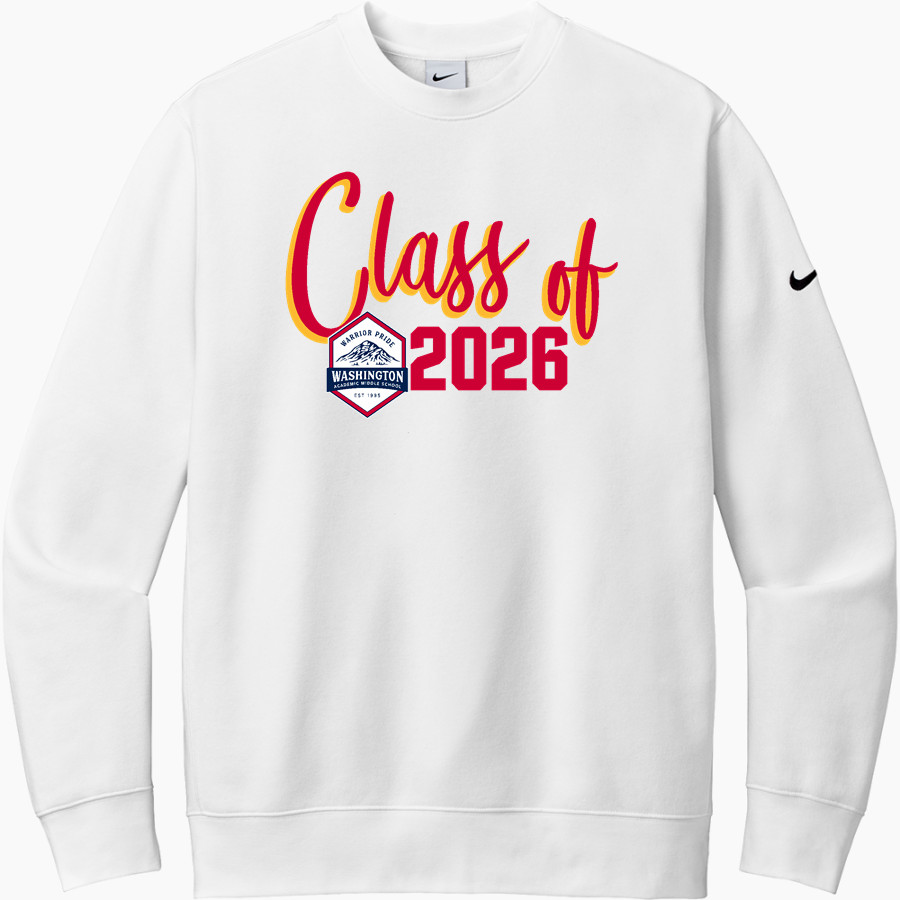 Washington Academic Warriors <span class="pdp-name-mascot">Washington Academic Warriors</span> Nike Men's Club Fleece Sleeve Swoosh Crewneck Sweatshirt