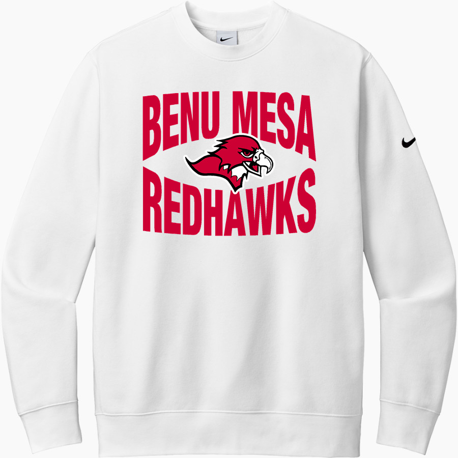 Benedictine University Mesa Redhawks Nike Men's Club Fleece Sleeve Swoosh Crewneck Sweatshirt