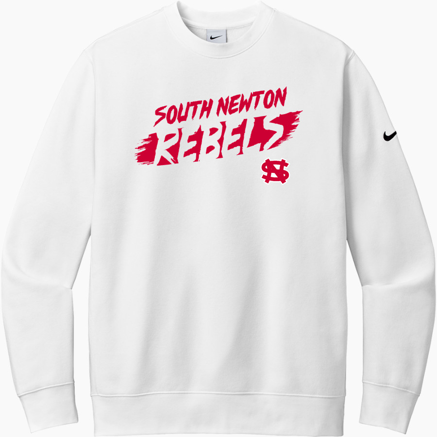 South Newton Rebels <span class="pdp-name-mascot">South Newton Rebels</span> Nike Men's Club Fleece Sleeve Swoosh Crewneck Sweatshirt