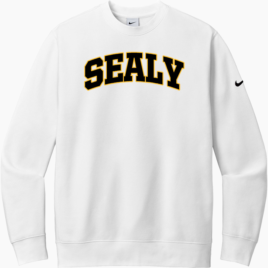 SEALY HIGH SCHOOL TIGERS <span class="pdp-name-mascot">SEALY TIGERS</span> Nike Men's Club Fleece Sleeve Swoosh Crewneck Sweatshirt
