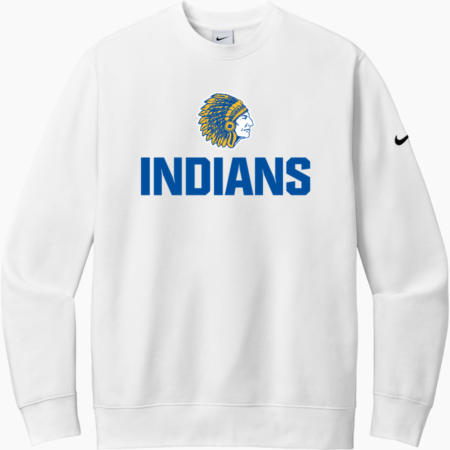 HAPPY CAMP HIGH SCHOOL INDIANS <span class="pdp-name-mascot">HAPPY CAMP INDIANS</span> Nike Men's Club Fleece Sleeve Swoosh Crewneck Sweatshirt