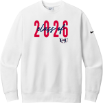 Quad City Hitmen The Official Online Store <span class="pdp-name-mascot">Quad City Hitmen</span> Nike Men's Club Fleece Sleeve Swoosh Crewneck Sweatshirt Front Thumbnail