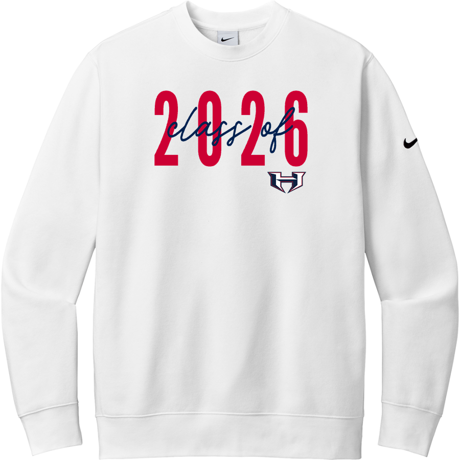 Quad City Hitmen The Official Online Store <span class="pdp-name-mascot">Quad City Hitmen</span> Nike Men's Club Fleece Sleeve Swoosh Crewneck Sweatshirt