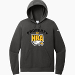 Hawaii Baptist Eagles <span class="pdp-name-mascot">HBA Eagles</span> Nike Women's Club Fleece Sleeve Swoosh Pullover Hoodie Front Thumbnail