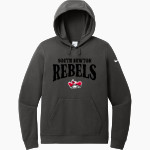 South Newton Rebels Nike Women's Club Fleece Sleeve Swoosh Pullover Hoodie Front Thumbnail