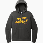 Cape Fear Colts <span class="pdp-name-mascot">Cape Fear Colts</span> Nike Women's Club Fleece Sleeve Swoosh Pullover Hoodie Front Thumbnail