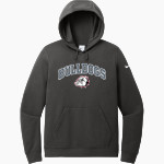 ATLANTA HIGH SCHOOL BULLDOGS <span class="pdp-name-mascot">ATLANTA BULLDOGS</span> Nike Women's Club Fleece Sleeve Swoosh Pullover Hoodie Front Thumbnail