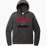 FRONTIER HIGH SCHOOL MUSTANGS <span class="pdp-name-mascot">FRONTIER MUSTANGS</span> Nike Women's Club Fleece Sleeve Swoosh Pullover Hoodie Front Thumbnail