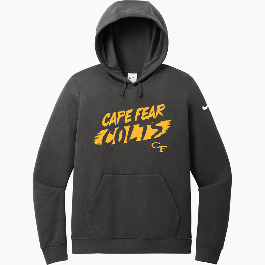 Cape Fear Colts <span class="pdp-name-mascot">Cape Fear Colts</span> Nike Women's Club Fleece Sleeve Swoosh Pullover Hoodie