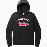 Buckeye Volleyball Club <span class="pdp-name-mascot">Buckeye Volleyball Club</span> Nike Women's Club Fleece Sleeve Swoosh Pullover Hoodie Front Thumbnail
