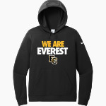 Everest Academy <span class="pdp-name-mascot">Everest Mountaineers</span> Nike Women's Club Fleece Sleeve Swoosh Pullover Hoodie Front Thumbnail