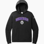 King's Academy Warriors Nike Women's Club Fleece Sleeve Swoosh Pullover Hoodie Front Thumbnail