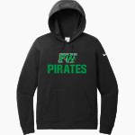 PORT WASHINGTON HIGH SCHOOL PIRATES <span class="pdp-name-mascot">PORT WASHINGTON PIRATES</span> Nike Women's Club Fleece Sleeve Swoosh Pullover Hoodie Front Thumbnail