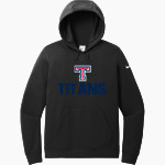 Tesoro Titans <span class="pdp-name-mascot">Tesoro Titans</span> Nike Women's Club Fleece Sleeve Swoosh Pullover Hoodie Front Thumbnail