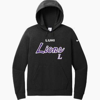 Nike Women's Club Fleece Sleeve Swoosh Pullover Hoodie