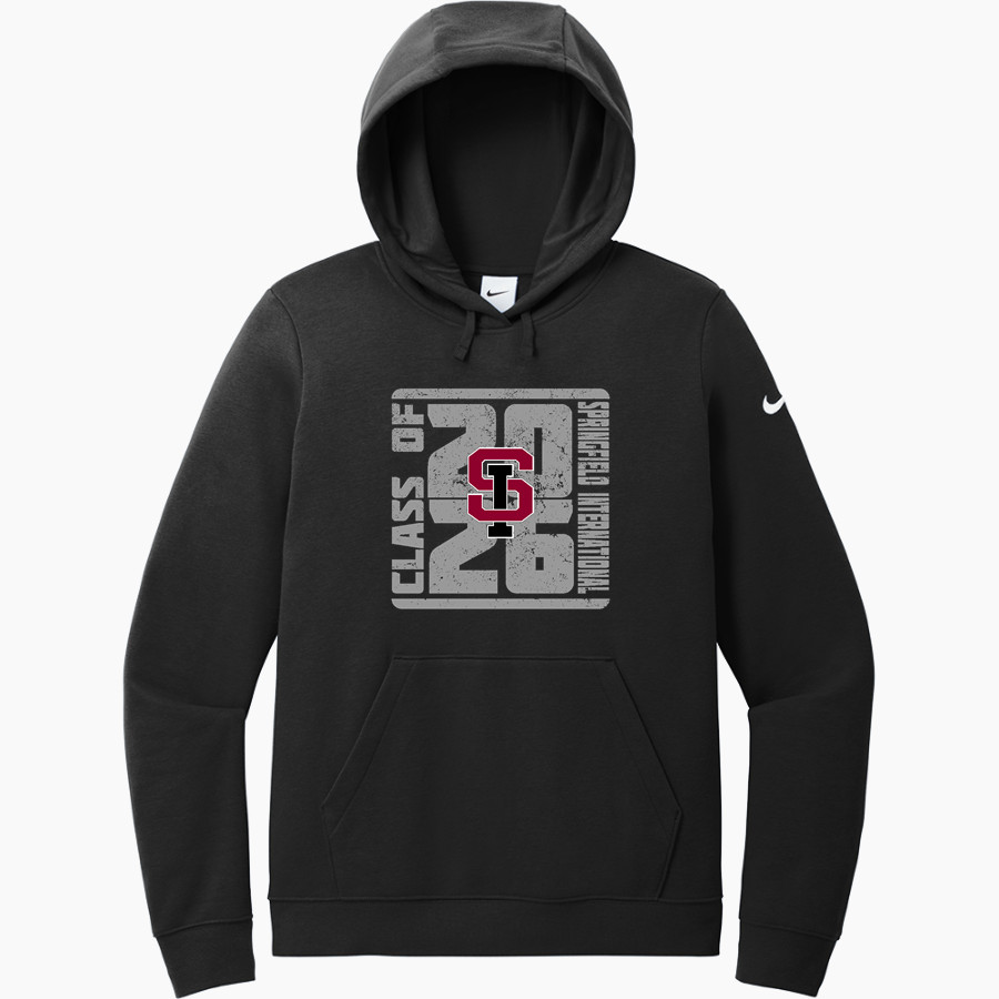 Springfield International Charter School <span class="pdp-name-mascot">SABIS INT'L BULLDOGS</span> Nike Women's Club Fleece Sleeve Swoosh Pullover Hoodie