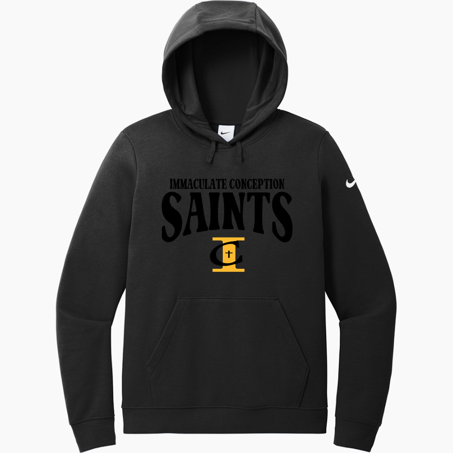 Immaculate Conception Saints <span class="pdp-name-mascot">Immaculate Conception Saints</span> Nike Women's Club Fleece Sleeve Swoosh Pullover Hoodie