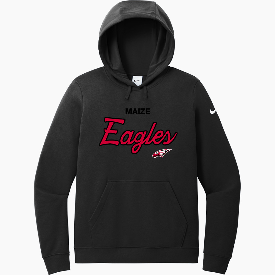 MAIZE HIGH SCHOOL EAGLES <span class="pdp-name-mascot">MAIZE EAGLES</span> Nike Women's Club Fleece Sleeve Swoosh Pullover Hoodie