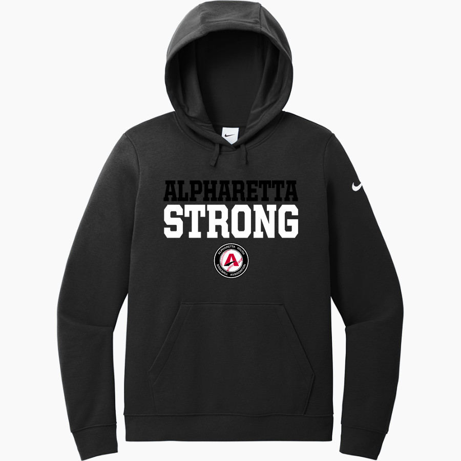 Alpharetta Youth Baseball Alpharetta <span class="pdp-name-mascot">Alpharetta Youth Baseball Association</span> Nike Women's Club Fleece Sleeve Swoosh Pullover Hoodie