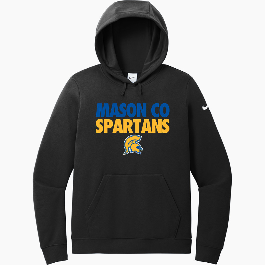 MASON CO CENTRAL HIGH SCHOOL SPARTANS <span class="pdp-name-mascot">MASON CO SPARTANS</span> Nike Women's Club Fleece Sleeve Swoosh Pullover Hoodie