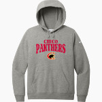 CHICO HIGH SCHOOL PANTHERS <span class="pdp-name-mascot">CHICO PANTHERS</span> Nike Women's Club Fleece Sleeve Swoosh Pullover Hoodie Front Thumbnail